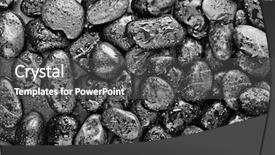  Presentation with water drops - Cool new theme with basalt stones with water drops backdrop and a dark gray colored foreground