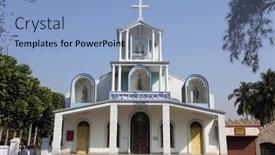  Presentation with over population - Audience pleasing presentation consisting of beautiful couple in love with stylish fashion clothes riding an electron bike near the hotel backdrop and a light gray colored foreground.