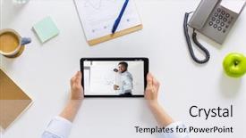  Presentation with base - Presentation theme having base - business education and technology concept background and a white colored foreground