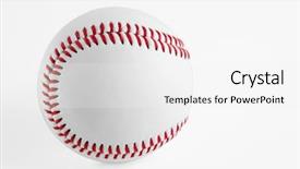  Presentation with base - Slides consisting of base ball with soft shadow background and a white colored foreground