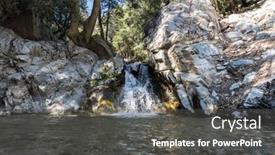  Presentation with falls - PPT theme featuring base-of-big-falls background and a  colored foreground