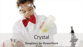  Presentation with unity kid - Beautiful theme featuring base oil - kid scientist mixing fluids backdrop and a  colored foreground