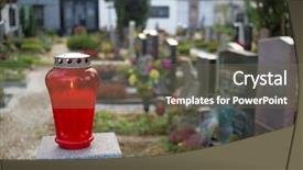  Presentation with lights - Presentation design featuring base oil - red lantern lights up background and a gray colored foreground