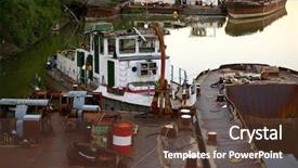  Presentation with base - Cool new slide deck with base oil - shipwrecks backdrop and a  colored foreground