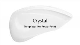  Presentation with cream - Audience pleasing slide deck consisting of base oil - smear of face cream backdrop and a white colored foreground