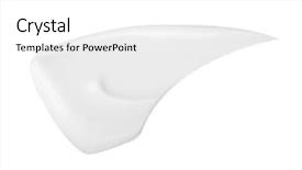  Presentation with face cream flower - Slides enhanced with base oil - smear of face cream background and a white colored foreground