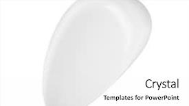  Presentation with cream - Slide deck with base oil - smear of face cream background and a white colored foreground