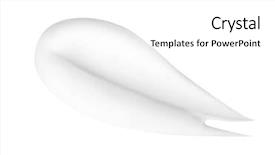  Presentation with cream - Slide deck enhanced with base oil - smear of face cream background and a white colored foreground