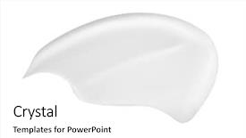  Presentation with cream - Slide set consisting of base oil - smear of face cream background and a white colored foreground