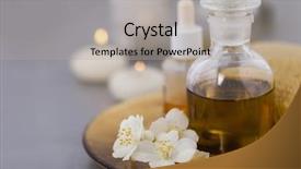  Presentation with essential oil - Audience pleasing PPT layouts consisting of base oil with essential oils backdrop and a light gray colored foreground