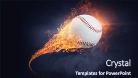  Presentation with dynamic - PPT layouts having baseball - it is dynamic game background and a wine colored foreground