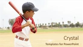  Presentation with baseball team - Presentation enhanced with baseball - young boys in football team background and a lemonade colored foreground
