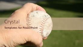  Presentation with baseball - Presentation design with baseball-an-old-worn-out background and a lemonade colored foreground