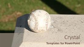  Presentation with baseball - Presentation theme with baseball-an-old-worn-out and a lemonade colored foreground