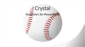  Presentation with baseball - Beautiful PPT layouts featuring baseball ball isolated on white backdrop and a white colored foreground