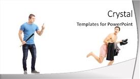  Presentation with violent - Amazing presentation design having nude people - full length portrait backdrop and a white colored foreground