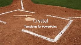  Presentation with baseball home plate - Presentation theme having red electric guitar musical guitar detail rock music background and a light gray colored foreground