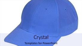 Presentation with hat - Colorful presentation enhanced with baseball cap - blue hat backdrop and a  colored foreground
