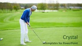  Presentation with aged - Presentation having baseball cap preparing to hit background and a mint green colored foreground