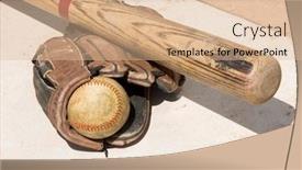  Presentation with baseball home plate - Amazing presentation having baseball-equipment-sitting-on-home backdrop and a lemonade colored foreground