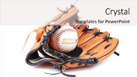  Presentation with baseball - Slide deck consisting of  background and a  colored foreground.