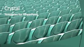  Presentation with mint - Theme with baseball hockey - close up of back background and a seafoam green colored foreground