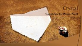  Presentation with broken home - Presentation with baseball-home-plate-ball background and a red colored foreground