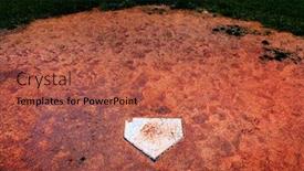  Presentation with baseball home plate - Slide set consisting of baseball-home-plate-homeplate background and a red colored foreground