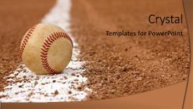  Presentation with chalk - Presentation enhanced with baseball on the infield chalk background and a red colored foreground