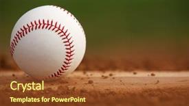  Presentation with room - Cool new presentation with baseball on the pitchers mound backdrop and a tawny brown colored foreground