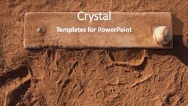  Presentation with baseball field - Slide deck featuring baseball on the pitchers mound background and a coral colored foreground