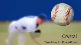  Presentation with baseball - Cool new PPT layouts with cargo inspection - export handwritten on black chalkboard backdrop and a tawny brown colored foreground