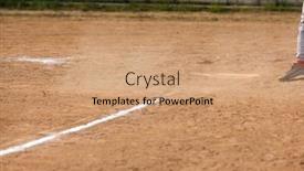  Presentation with dust - Slides with baseball-plate-in-dust background and a coral colored foreground