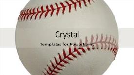  Presentation with clipping - Beautiful presentation theme featuring baseball with clipping path isolated backdrop and a light gray colored foreground