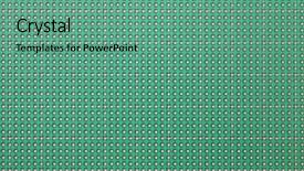  Presentation with printed circuit board - PPT theme featuring based integrated circuits - printed circuit board seamless pattern background and a seafoam green colored foreground