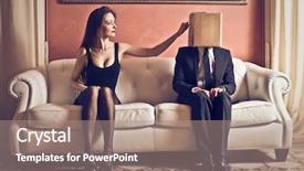  Presentation with elegant - Cool new PPT layouts with bash - elegant redhead woman sitting backdrop and a coral colored foreground