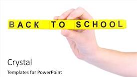  Presentation with back school - Audience pleasing presentation design consisting of basic accountting - back to school educational cubes backdrop and a  colored foreground