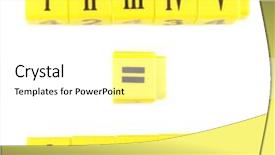  Presentation with basic - Amazing slides having basic accountting - educational cubes with different numbers backdrop and a white colored foreground