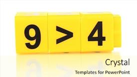  Presentation with basic - Amazing theme having basic accountting - educational cubes with different numbers backdrop and a blonde colored foreground