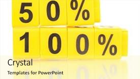  Presentation with basic - PPT layouts consisting of basic accountting - educational cubes with different numbers background and a  colored foreground