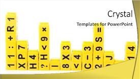  Presentation with basic - PPT layouts enhanced with basic accountting - educational cubes with different numbers background and a white colored foreground