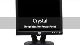  Presentation with my panorama on computer screen - Audience pleasing slide set consisting of basic electrinic - blank computer screen backdrop and a  colored foreground