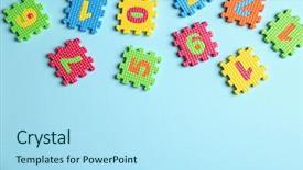  Presentation with basic - Amazing PPT layouts having basic shapes - children toys on blue background backdrop and a arctic colored foreground