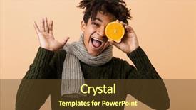  Presentation with populations african american - PPT theme enhanced with basic sickness - portrait of cheerful african american background and a tawny brown colored foreground