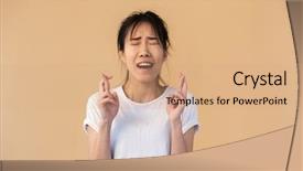  Presentation with lead by god confusing - Slide set with basic t-shirt begging god background and a coral colored foreground