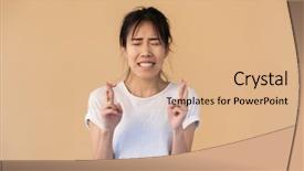  Presentation with god nike - PPT theme having basic t-shirt begging god background and a coral colored foreground