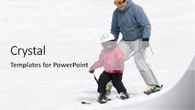  Presentation with basic - Cool new slide set with basic training - ski lesson backdrop and a  colored foreground