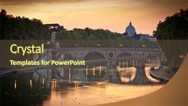  Presentation with rome italy - PPT theme consisting of basilica and the vatican city background and a tawny brown colored foreground