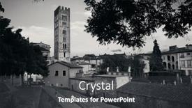  Presentation with buildings - Amazing presentation theme having basilica-di-san-frediano backdrop and a dark gray colored foreground