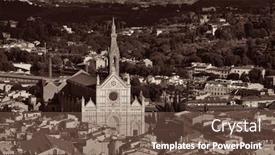  Presentation with santa - Theme enhanced with basilica-di-santa-croce background and a tawny brown colored foreground